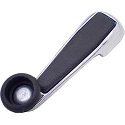 Manivela Vidro VW Luxo Metal Cromada Par 